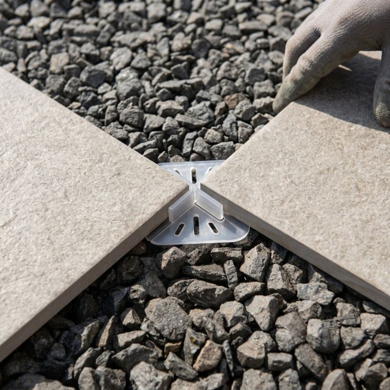 Lot 48 croisillons stabilisateur Jouplast CrossDalle 3 mm pour dalle céramique