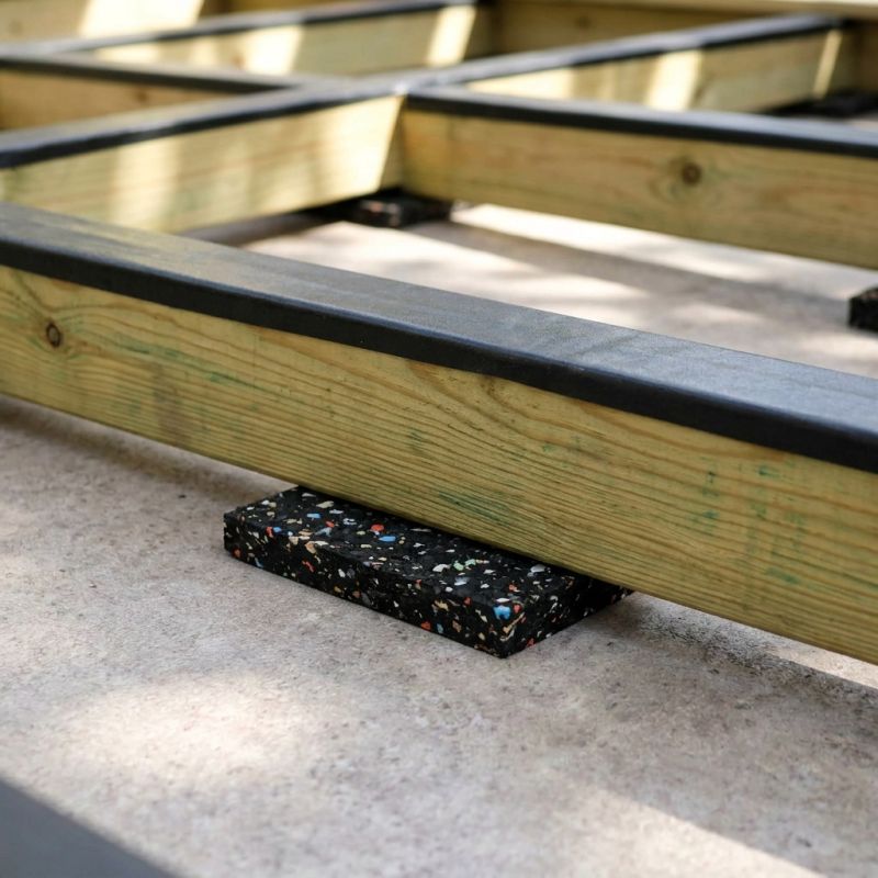 48 appuis lambourde en caoutchouc