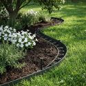 2 Bordures DELIMA Jouplast + 8 piquets - 45mm x 240cm VERT