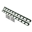 2 Bordures DELIMA Jouplast + 8 piquets - 45mm x 240cm VERT