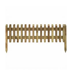 Bordure bois jardin Pika 30mm - Délimitation parterre 112 x 28 cm