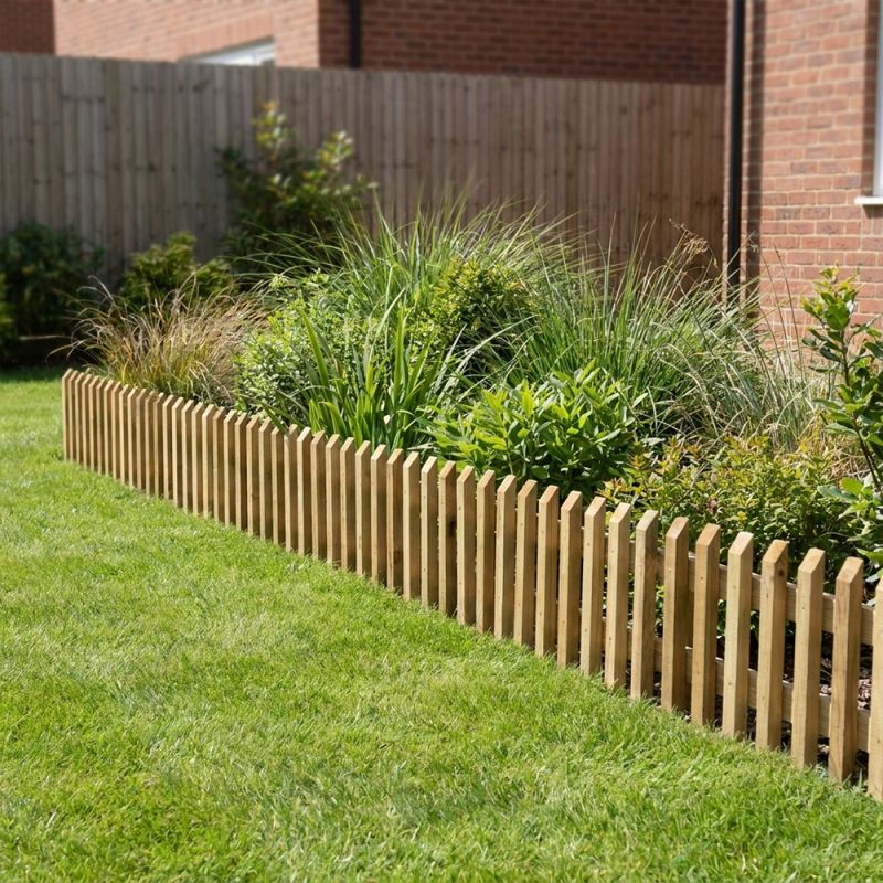 Bordure bois jardin Pika 30mm - Délimitation parterre 112 x 28 cm