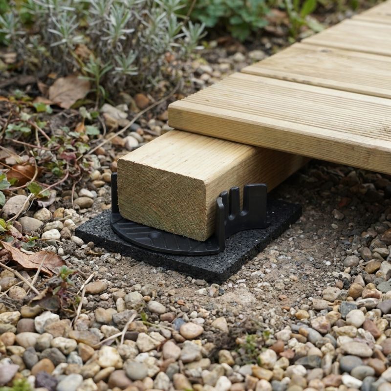 Plot terrasse bois fixe 10 mm - Solidor
