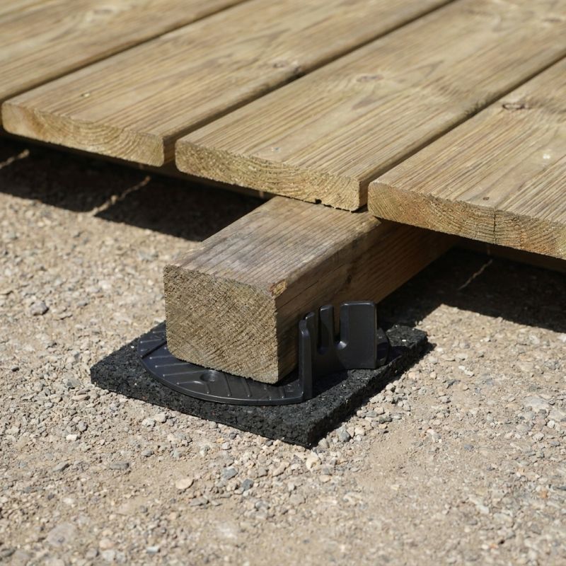 Plot terrasse bois fixe 10 mm - Solidor
