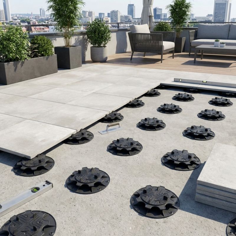 Plot terrasse dalle fixe 10 mm - Solidor
