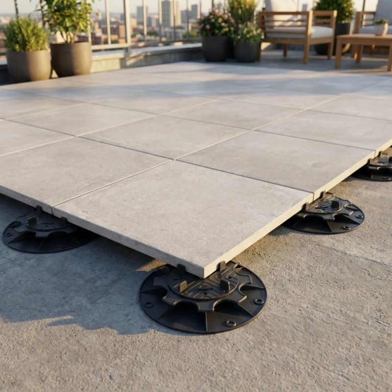 Plot terrasse dalle fixe 10 mm - Solidor