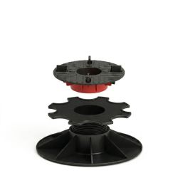 Plot terrasse dalle 43 à 325 mm - Réglable par le dessus - Avec/Sans cale amortisseur - Solidor