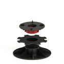 Plot terrasse dalle autonivelant 43 à 328 mm - Réglage clé par dessus - Avec/Sans Cale amortisseur - Solidor