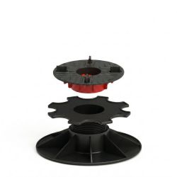 Plot de terrasse dalle autonivelant de 43 à 328 mm - Réglable par le dessus - Avec/Sans Cale amortisseur - Solidor