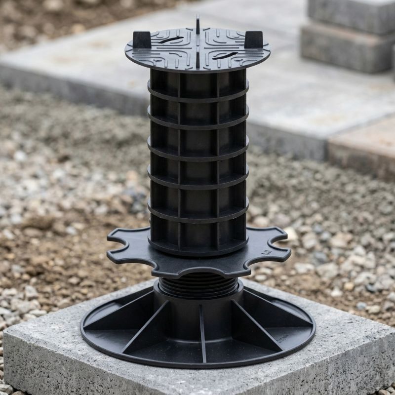 Plot terrasse dalle 23 à 440 mm - Tête nue - Solidor