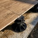 Plot terrasse dalle 26 à 466 mm - Avec Cale amortisseur - Solidor