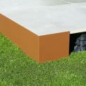 Plaque de liaison finition - Acier corten - Solidor