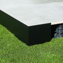 Plaque de liaison finition - Noir - Solidor