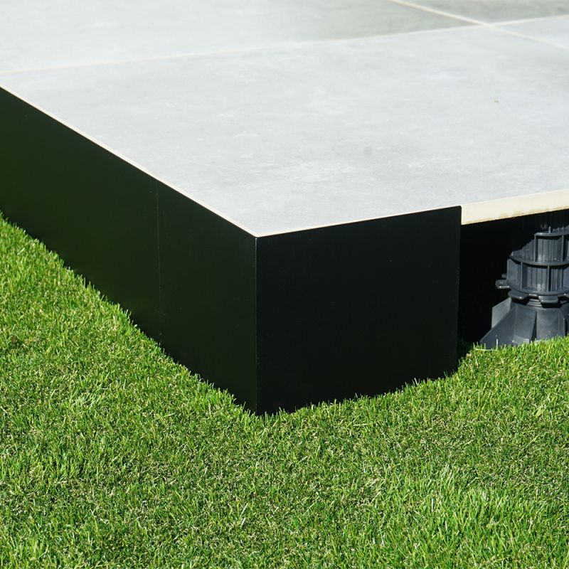 Plaque de liaison finition - Noir - Solidor