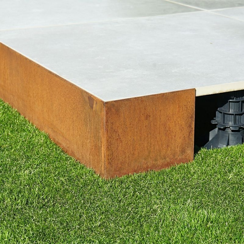 Profil de finition d'angle sortant - Acier corten - Solidor