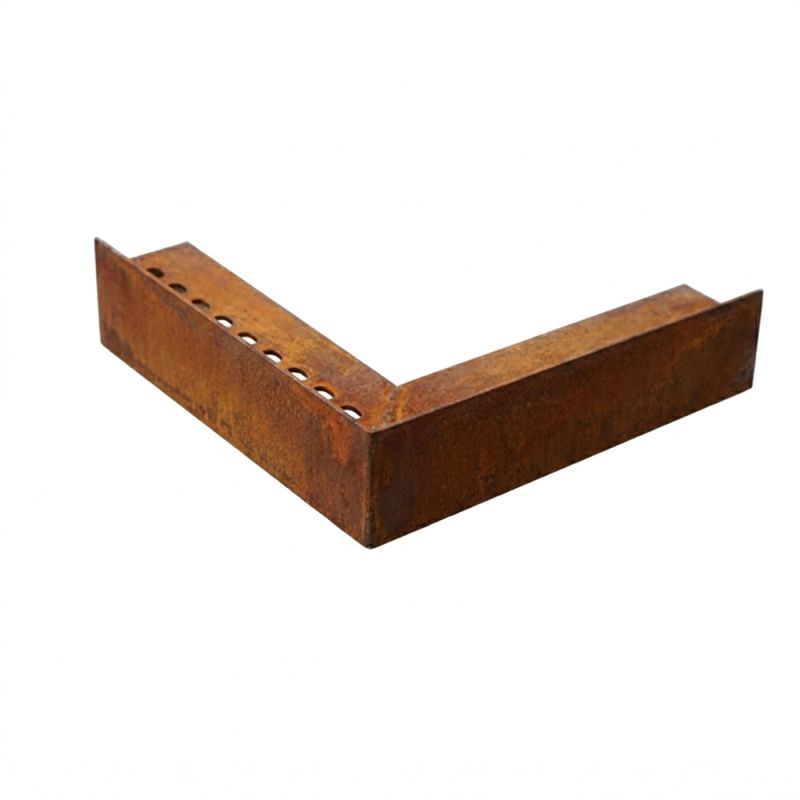 Profil de finition d'angle sortant - Acier corten - Solidor