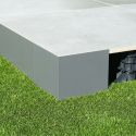 Profil de finition d'angle sortant - Gris clair - Solidor