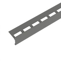 Profilé de finition aluminium - Gris clair - Solidor