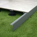Profilé de finition aluminium - Gris clair - Solidor