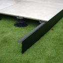 Profilé de finition aluminium - Noir - Solidor
