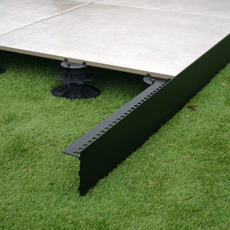 Profilé de finition aluminium - Noir - Solidor