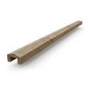 Finition pour lame de clôture en U - Section 27x145/130 mm / Section 32x53 mm en sapin rouge PEFC - Classe 3 - 2,5 ml