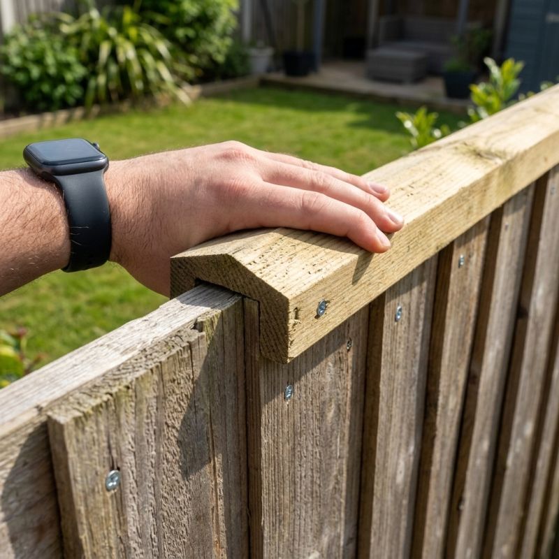 Finition pour lame de clôture en U - Section 27x145/130 mm / Section 32x53 mm en sapin rouge PEFC - Classe 3 - 2,5 ml