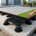Plot terrasse pour Unisol réglable avec tête lisse - Solidor