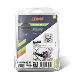 Agrafe OMEGA 20 - Galva plastifié gris 1000 pcs - EDMA
