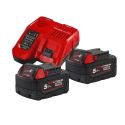 Pack de batteries 18V + chargeur + batterie 12V - Milwaukee