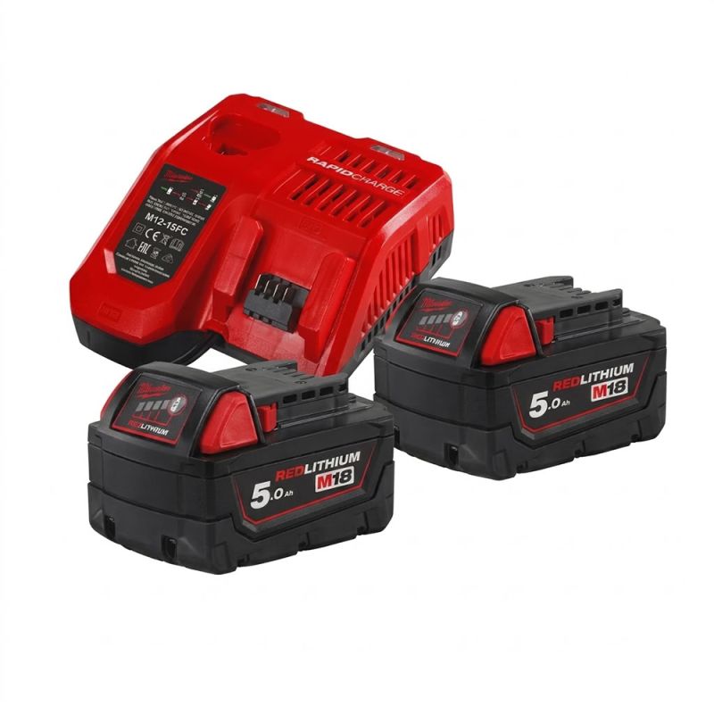Pack de batteries 18V + chargeur + batterie 12V - Milwaukee
