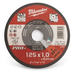 Disque a tronçonner Pro+ 125 mm X 1,5 mm