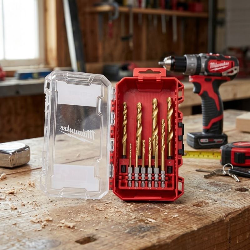 Set 10 foret métaux HSS-G RED HEX - Milwaukee