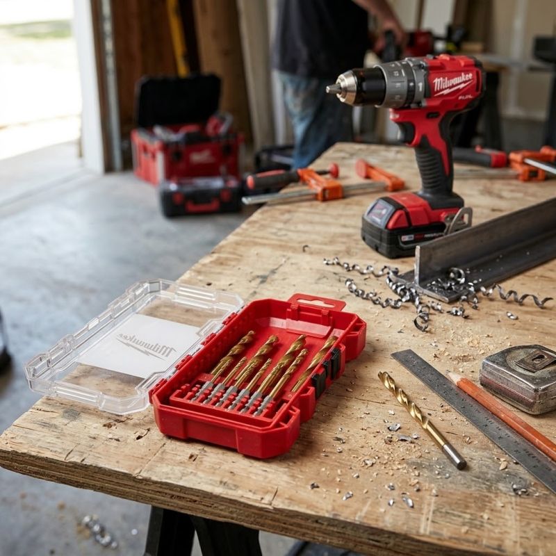 Set 10 foret métaux HSS-G RED HEX - Milwaukee