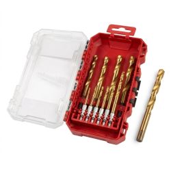 Set 10 foret métaux HSS-G RED HEX - Milwaukee