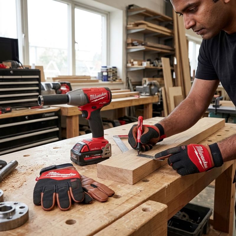 Gants cuir hybride - Milwaukee