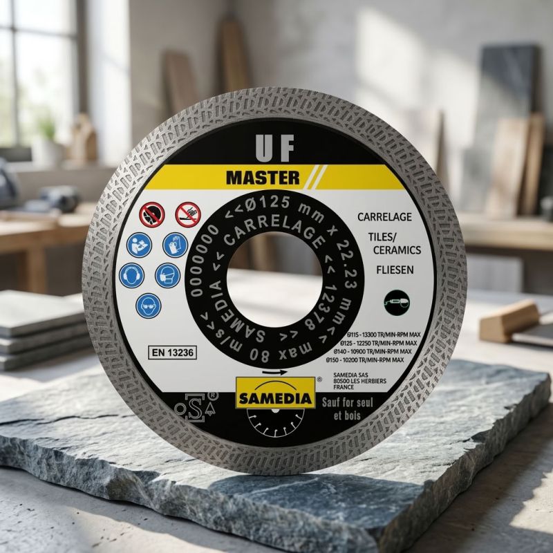 Disque diamanté pour carrelage et céramique - UF Master - 230 x 22.23 mm