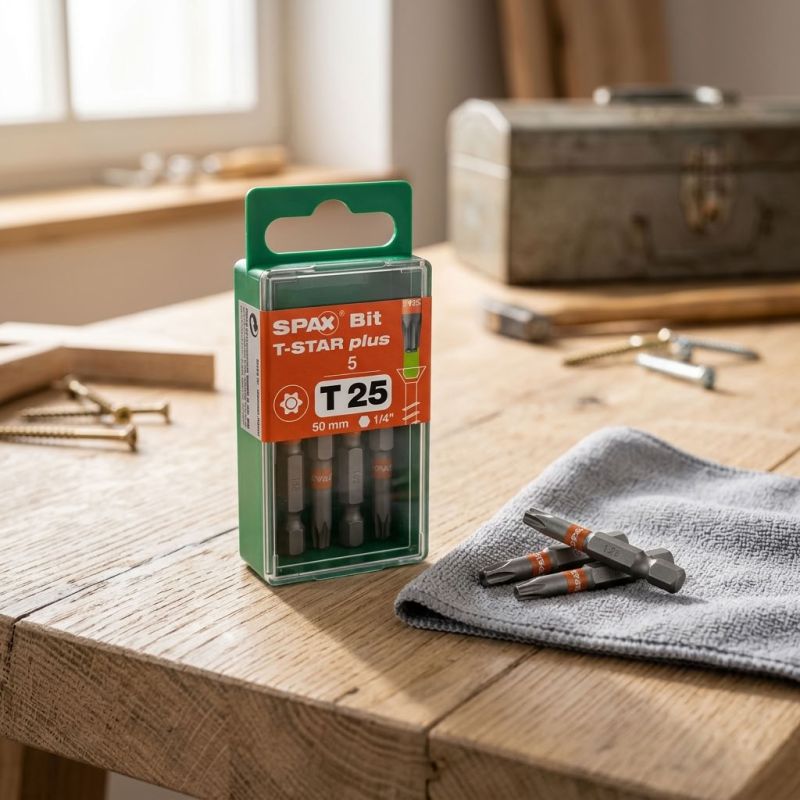 Boîte de 5 embouts T-STAR+ – Empreinte T10 à T40 - 50 mm