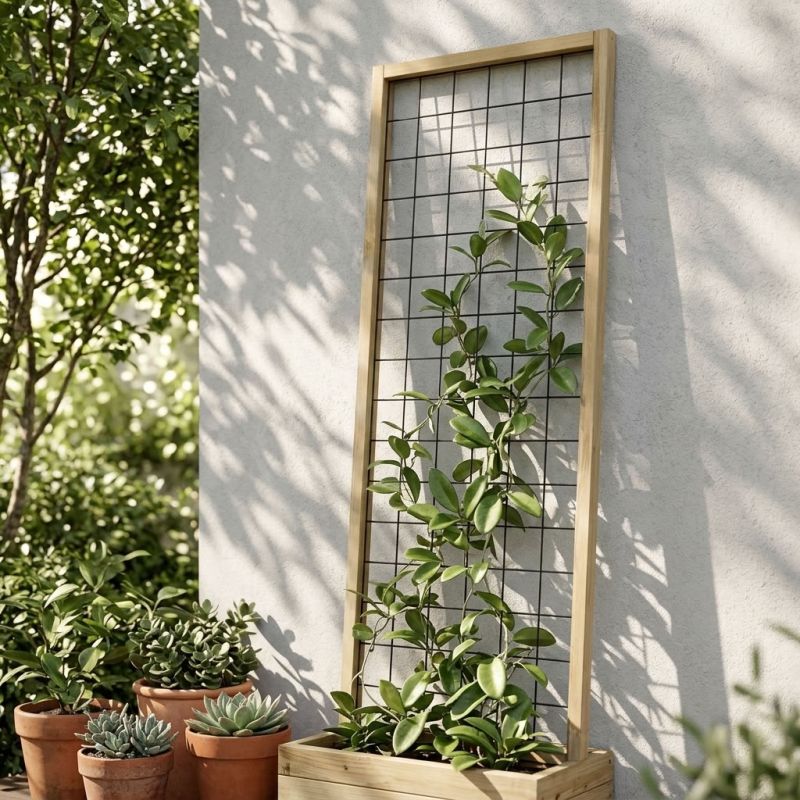Panneau treillis bois Hoya 30mm - 60x180 cm