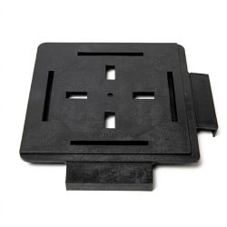 Slab plate for paving pedestal - Black - Vérindal