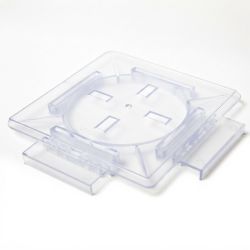 Plaque à dalle transparente
