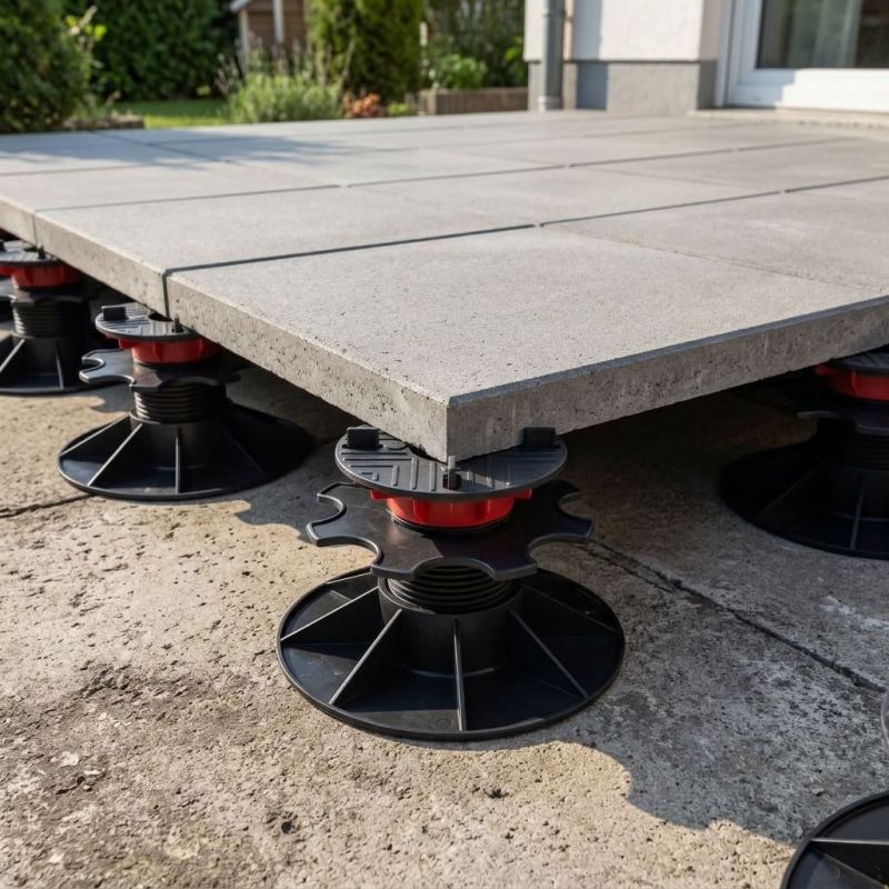 Plot terrasse dalle 43 à 460 mm - Réglable par le dessus - Autonivelant - Sans cale amortisseur - Solidor