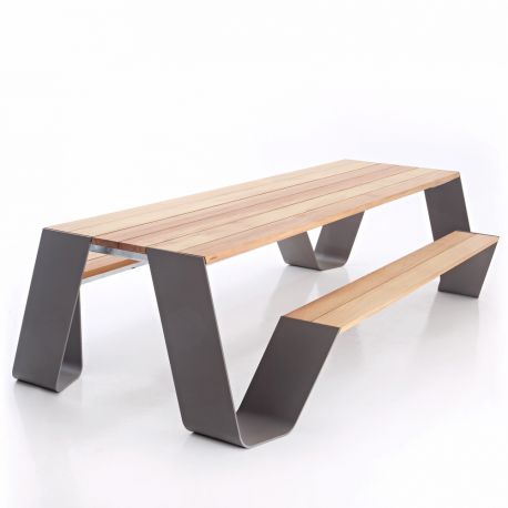 Table pour jardin et terrasse exterieure design Hopper Extremis
