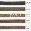 Coloris fibres bois arrondies 16mm pour panneau synthétique double tressage marin