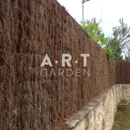 Muret avec brande de bruyere semi-occultante Ep 4cm