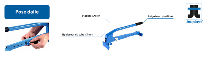 Porte dalle réglable de 300 à 700 mm Jouplast